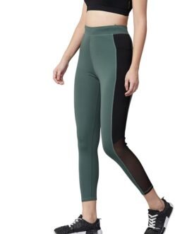 BLINKIN Stretchable Yoga Pants for Women & Gym Pants for Women Workout with Mesh Insert & Side Pockets (1869)