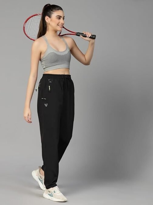 UZARUS Women's 4 Pocket Sports Gym Track Pants Running Lower - Image 2