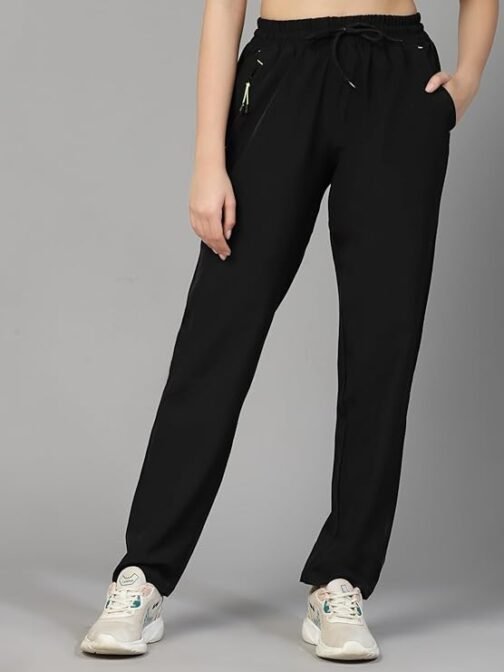 UZARUS Women's 4 Pocket Sports Gym Track Pants Running Lower - Image 3