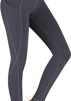 Womens High Waist Ankle Length Slim Fit Yoga Workout Gym Tights/Leggings/Pants with Side Pockets 4 Way Stretchable Fabric S to 4XL Sizes