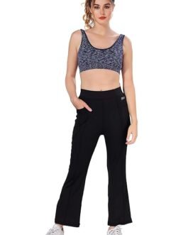 TRASA Bootcut Yoga Pants with 2 Pocket |High Waist Workout Stretchable Flared Leggings Gym wear/Active Wear Work Pants for Women - Available Sizes - S, M, L, XL, 2XL,3XL,4XL
