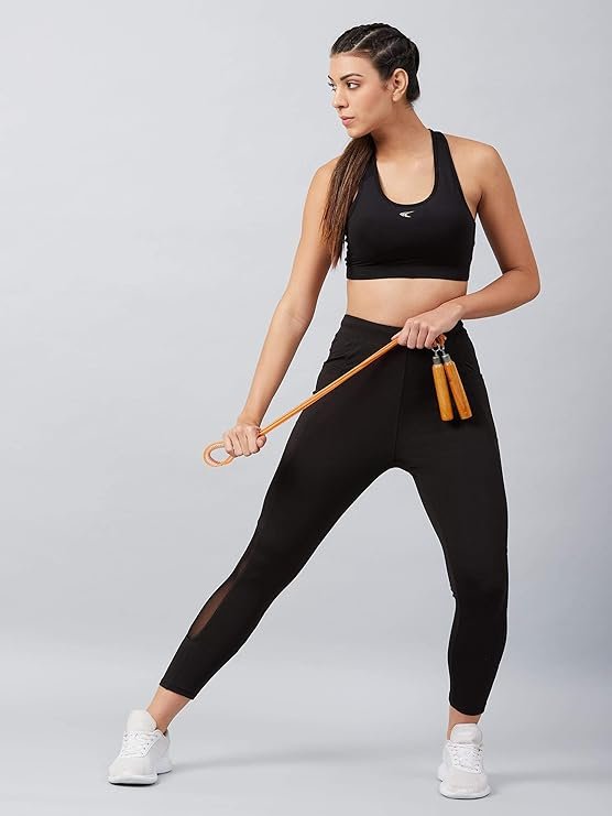 BLINKIN Women's Gym Wear Tights | Track Pants with Mesh Insert & Side Pockets : Ideal for Active Wear, Yoga & Workout - The Ultimate Gym Pants for Women & Girls(1582) - Image 4