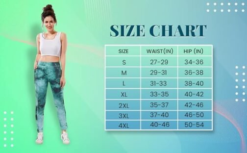TRASA Active Printed Yoga Pants for Womens Gym High Waist with Pocket, Tummy Control, Workout Pants 4 Way Stretch Yoga Leggings, Sizes - S, M, L, XL, 2XL, 3XL, 4XL - Image 2