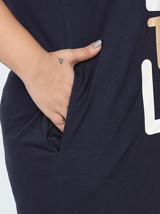 9shines Label Plus Size Hosiery Cotton Short Nighty for Women (2XL 3XL 4XL 5XL 6XL 7XL) - Image 6