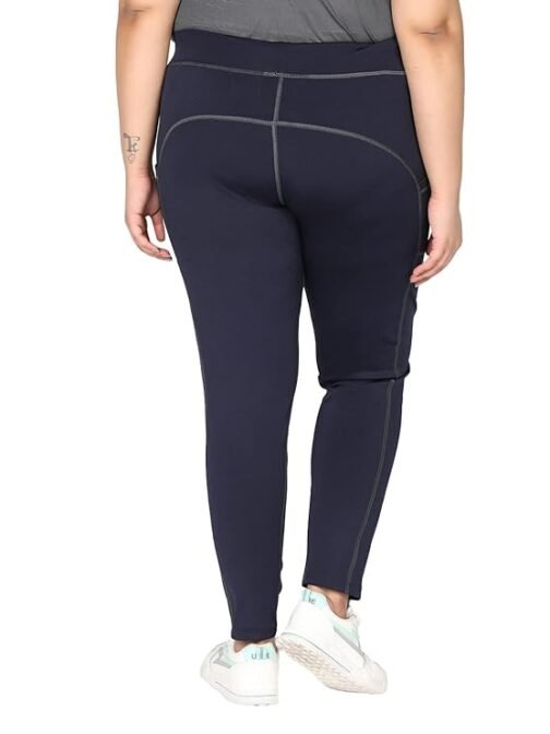CHKOKKO Women Plus Size Yoga Track Pants Gym Legging Tights - Image 4