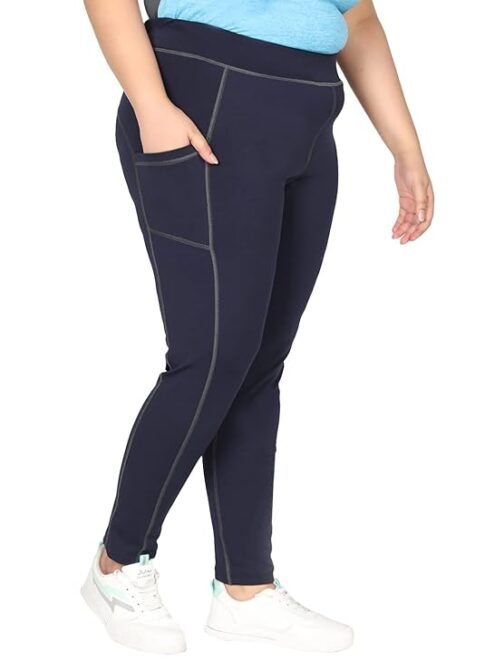 CHKOKKO Women Plus Size Yoga Track Pants Gym Legging Tights - Image 3