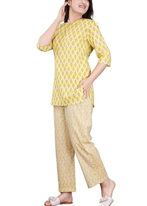 SAYANG Women's Night Dress Printed Soft Cotton Night Suit for Women Nightwear Loungewear for Women - Image 6