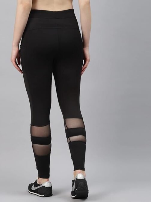 BLINKIN Women's Gym Wear Tights | Track Pants with Mesh Insert & Side Pockets : Ideal for Active Wear, Yoga & Workout - The Ultimate Gym Pants for Women & Girls (6081) - Image 4